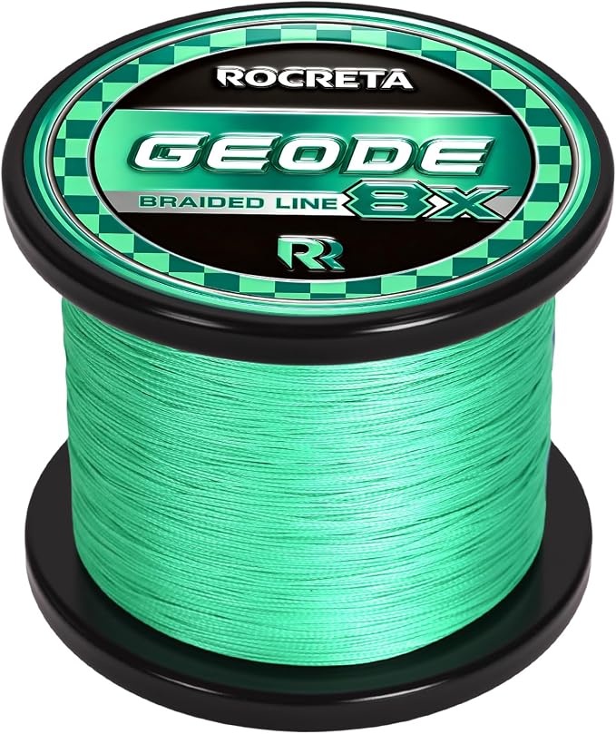 Geode Braided Fishing Line, 10-200 lb, 8 Strands, 300yds/500yds/1000yds, Colored Braid Superline