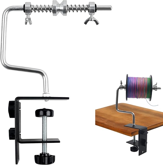 Fishing Line Spooler System, Portable Fishing Line Winder Adjustable Spinning Reel Spooling Station Machine