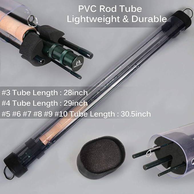 M MAXIMUMCATCH Maxcatch Extreme Graphite Fly Fishing Rod 4-Piece 9 Feet with IM6 Carbon Blank, Hard Chromed Guides, A Cork Grip (Size:3/4/5/6/7/8/10wt)