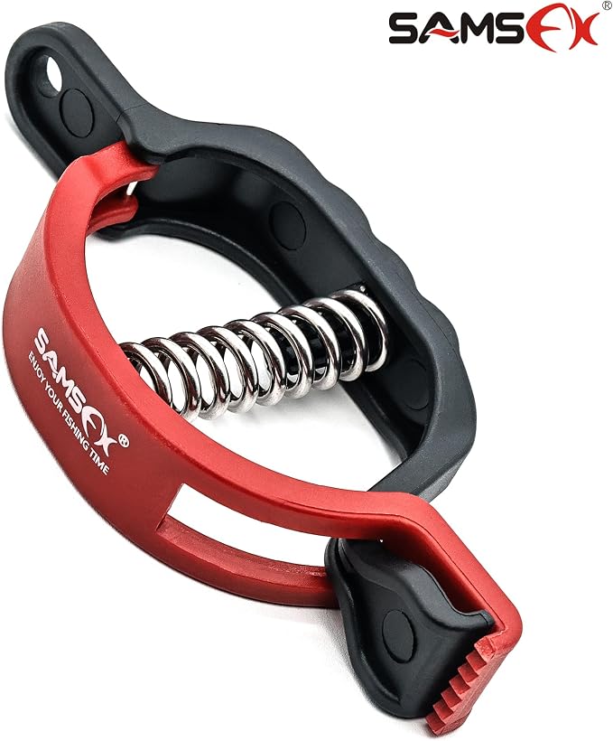 SAMSFX 5.3'' Fish Lip Gripper, Fish Grabber for Fishing Scale, Fish Lip Grip Holder for Digital Scale Hook Non-Puncture Replacement Clamp
