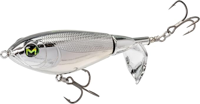 Lew's Mach Baits Patroller Propeller Bait Fishing Lure, Topwater Propeller Bait, Rotating Tail Section, Sound Chamber