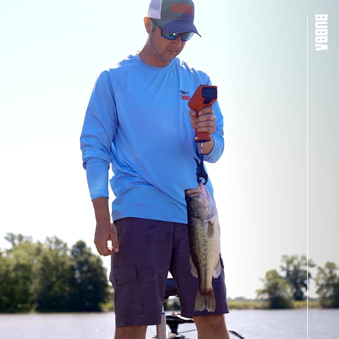 BUBBA Pro Series Smart Fish Scale - Tournament Fishing Tool with Bluetooth & Rechargeable Battery - 3 Modes, Digital Color Screen, 60lb Limit