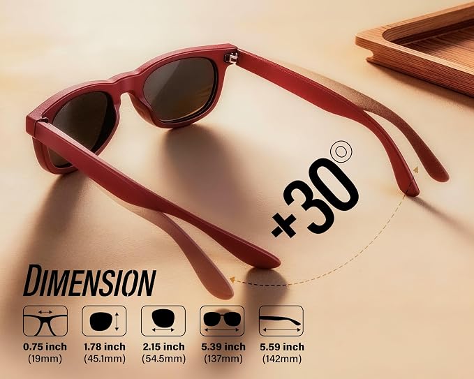 Polarized Sunglasses for Men & Women, Lightweight Driving Sunglasses for Fishing, Golf, Sports, UV400 Protection