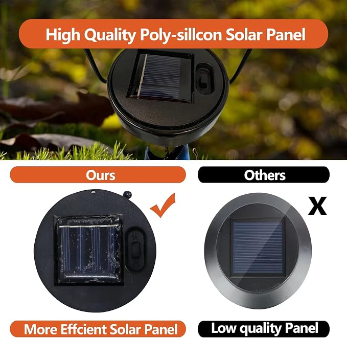 HONGLAND Patio Deals Solar Lanterns Outdoor Waterproof, Fish Lantern Lights, Metal Hanging Garden Decor for Patio & Yard, Gifts for Fishermen, Warm White LED Home Decoration