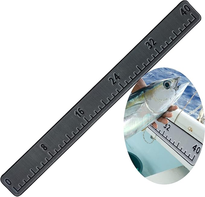 Fish Ruler for Boat 40"/48" with Backing Adhesive Fish Measuring Sticker Foam Fish Measuring Board for Fishing Boat, Cooler, Kayak, Yacht Fish Ruler Boat Accessories