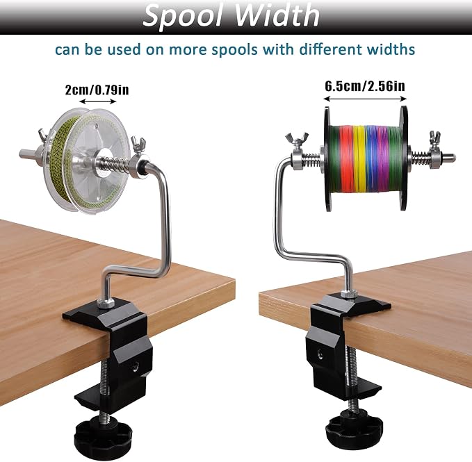 Fishing Line Spooler Winder, Adjustable Fishing Reel Spooler Spooling Station for Spinning Casting Reels