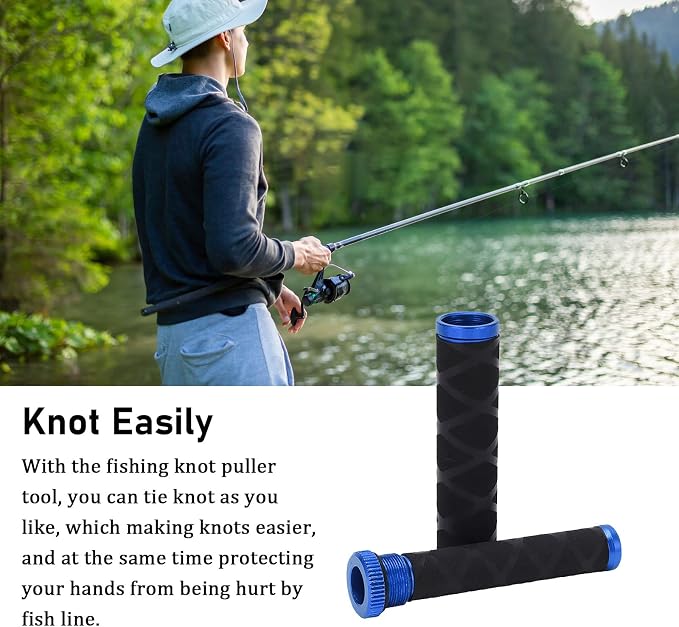 OUKENS Fishing Line Dragger, Fishing Knot Puller Tool Assist Fishing Line Knotting Device Tension Line Dragger for Fishing