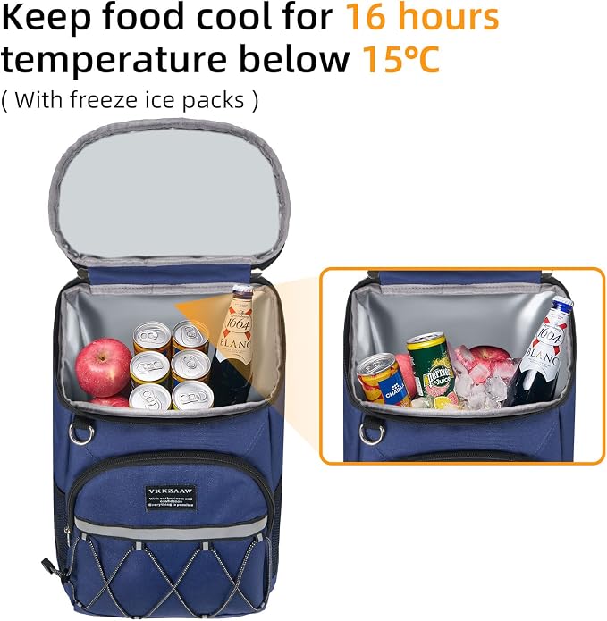 Backpack Cooler Backpack 26 Cans Insulated Leak Proof for Women Men Beach Camping Picnic Fishing Hiking Lunch Backpack Waterproof Cooler