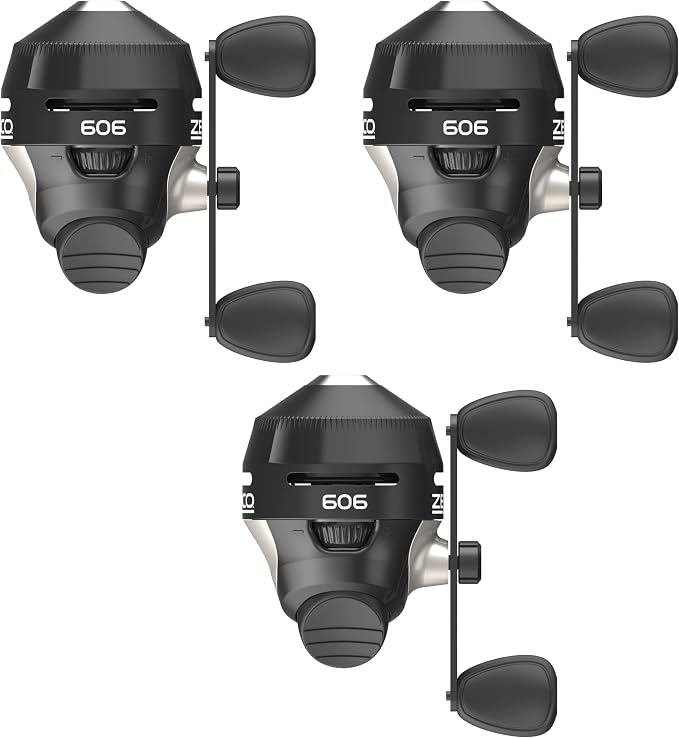 Zebco 606 Spincast Fishing Reel, Size 60 Reel, Right-Hand Retrieve, Pre-Spooled with 20-Pound Zebco Fishing Line