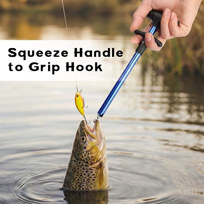 Shappy Fishing Hook Remover Set for Beginners 3 Pcs Fishing Gear Accessories Kit with 1 Pliers 2 Hook Remover Essential Fish Pliers Tool Set for Bass Trout Catfish Saltwater Freshwater Tools