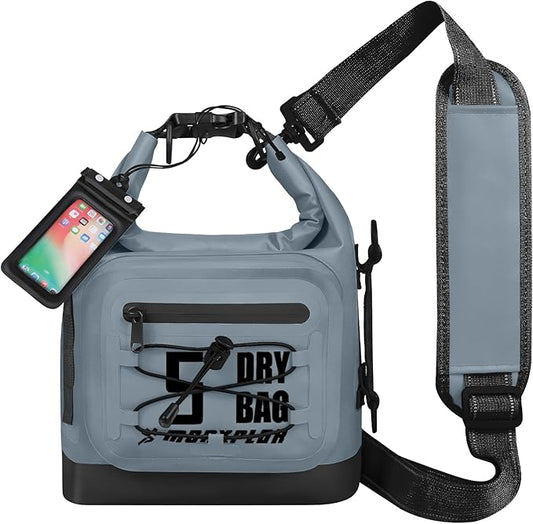 MORXPLOR Dry Bag Waterproof,5L/10L/20L/30L/40L/55L Roll Top Dry Bag Backpack with WaterProof Phone Case for Swim,Kayak
