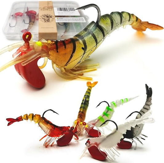 Soft Fishing Lures Shad Minnow Swimbaits, Pre-Rigged Jig Heads Paddle Tail Swim Baits for Bass, Trout, Walleye, Crappie, Sinking Jigs Bait for Saltwater Freshwater, Fishing Gifts for Men