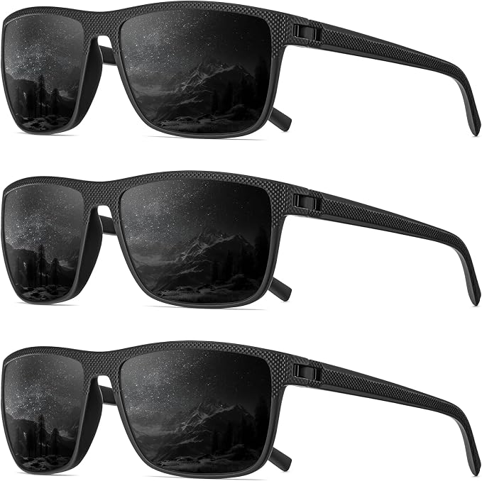 Polarized Sunglasses Men, Mens Sunglasses Polarized UV protection Lightweight Sun Glasses for Driving Fishing Golf