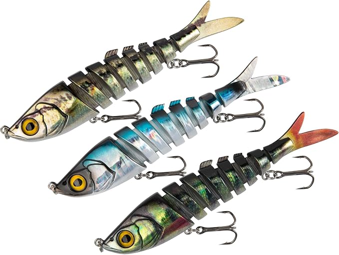 KINGDOM 3PCS Topwater Fishing Lures for Bass Whopper Popper Fishing Lure for Bass Catfish Pike Perch Floating Pencil Bait with Propeller Tail Freshwater/Saltwater