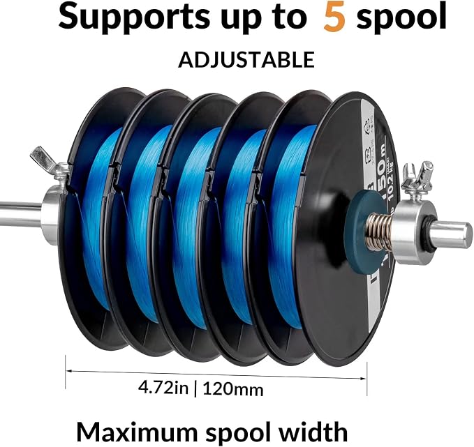 THKFISH Fishing Line Spooler Fishing Line Winder Spooler Fishing Accessories Adjustable Stable Portable Fishing Line Spooler/Fishing Line Remover