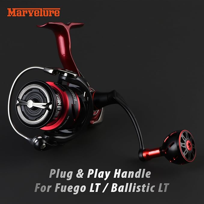 Mamba Series Power Handle 2.28'' (58 mm) Compatible for Daiwa Fuego LT, Ballistic LT, Tatula LT, Exceler LT 1000-4000 Spinning Fishing Reels