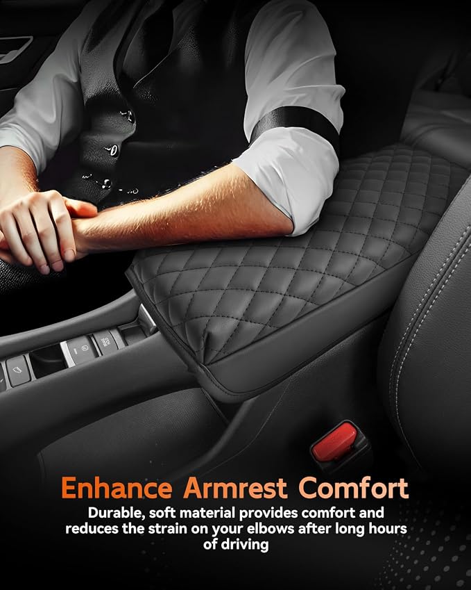 CDEFG for Honda HR-V HRV 2023-2025 2026 Center Console Cover Armrest Box Cover for HR-V HRV (LX, Sport, EX-L) Accessories Console Arm Rest Protector