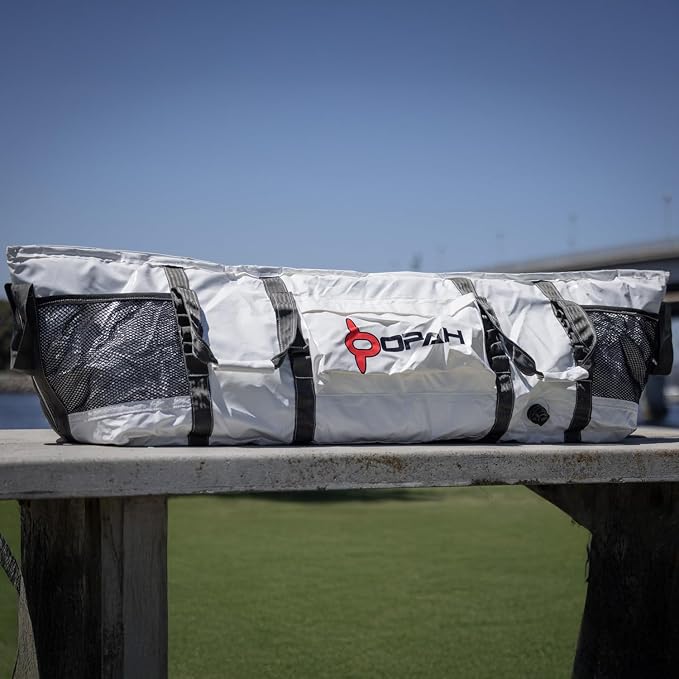 Opah Gear Fathom 6 King Insulated Fish Kill Cooler Bag for King Mackerel, 70' L x 20' W x 18' H, Heavy Duty, Marine-Grade Vinyl, Camping & Fishing