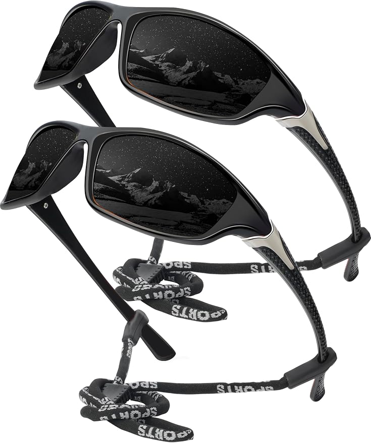 KALIYADI 4 Pack Polarized Sunglasses-Men Sports Sun-glasses: Mens Sunglasses UV Protection for Fishing Driving Cycling