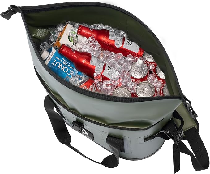 Vogano 40 Can Soft Cooler Bag - Insulated Leak-Proof Large Cooler Bag with Roll-Top Waterproof Seal | Portable Ice Chest for Camping, Beach, Travel, Picnics | 24HR Cold Retention