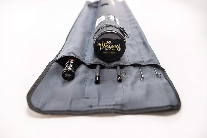 Moonshine Rod Company Fast Action Fly Fishing Rod – Carbon Fiber Graphite Rod with Zippered Travel Case – Drifter II, Vesper, Epiphany ESN, Outcast, Phantom & Rambler Series - 2WT up to 12WT Rods