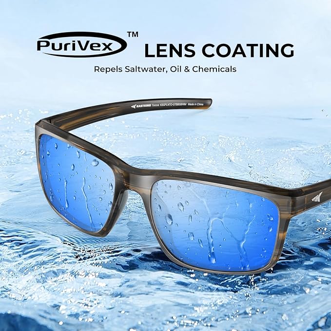 KastKing Toccoa Polarized Sport Sunglasses for Men and Women,Ideal for Driving Fishing Cycling and Running,UV Protection