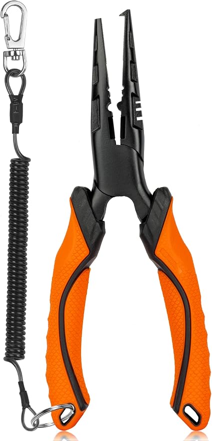 Fishing Pliers,Carbon Steel with Corrosion Resistant Coated Fishing Tools,Multitool for Saltwater