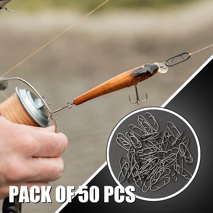 Speed Clips for Fishing Lures, Fishing Speed Clips, Fishing Snaps Saltwater, Freshwater Stainless Steel, Fishing Quick Clips, Fishing Clips Quick Change