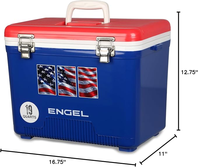Engel 19qt Leak-Proof, Air Tight, Drybox Cooler and Small Hard Shell Lunchbox for Men and Women