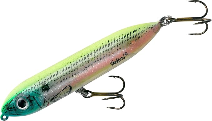 Heddon Super Spook Topwater Fishing Lure for Saltwater and Freshwater, Okie Shad, Super Spook Jr (1/2 oz)