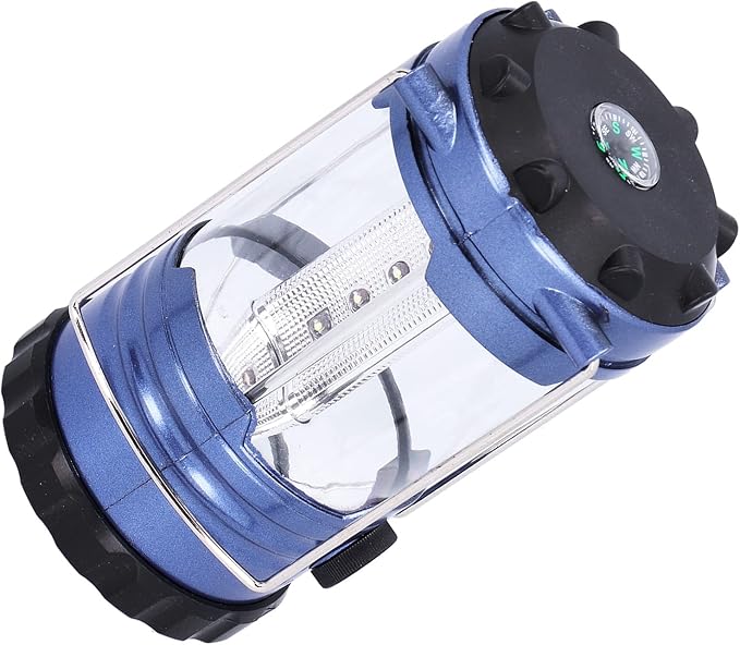 Qinlorgo 12LED Camping Lantern, Portable Outdoor Light, Adjustable Brightness Lantern with Handle Grip, Ideal for Hiking, Fishing, Tent & Cave Exploration