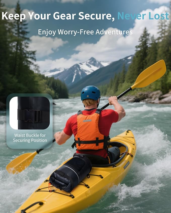 ECOHUB Waterproof Dry Bag for Women Men, 5L/10L/20L Roll Top Lightweight Dry Storage Bag Backpack for Travel Kayaking Hiking Floating with Waterproof Phone Case