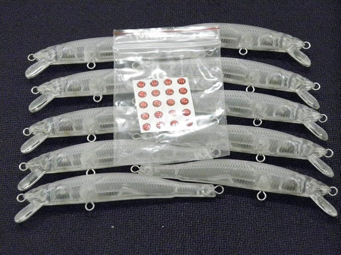 10 Blank Unpainted Minnow Crankbait Topwater Lipless Jerkbait Fishing Lures V3