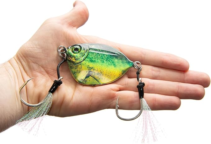 Imposter Jig, Mahi Pattern, Slow Pitch Jig for Inshore or Offshore Fishing