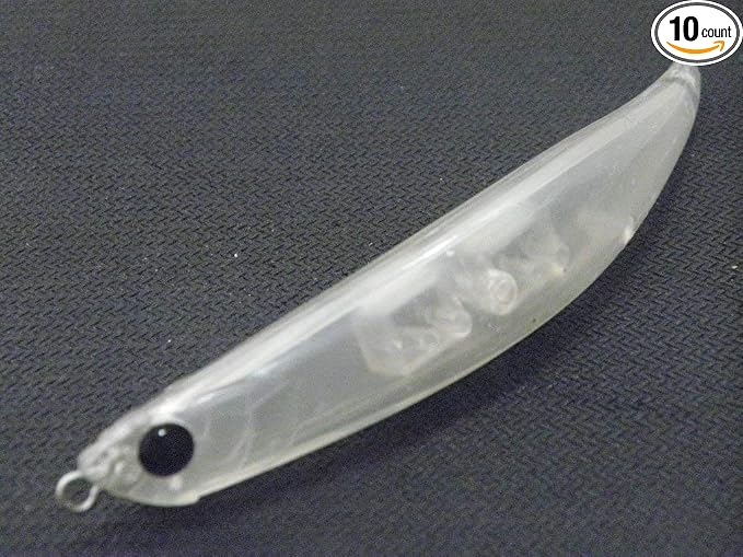10 Blank Unpainted Minnow Crankbait Topwater Lipless Jerkbait Fishing Lures V3