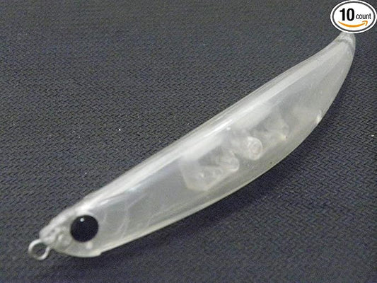 10 Blank Unpainted Minnow Crankbait Topwater Lipless Jerkbait Fishing Lures V3