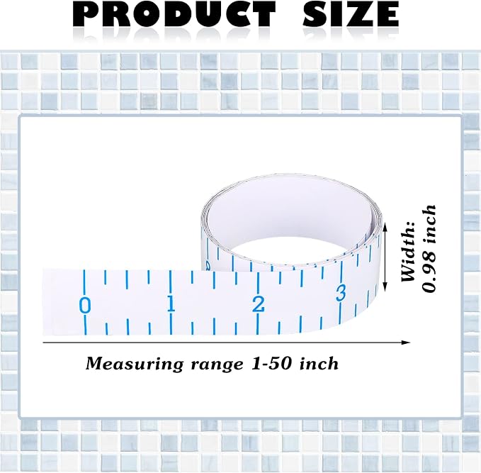 6 Pcs Fish Ruler Decal Fish Measuring Tape Sticker for Boat Adhesive Fishing Ruler Transparent Waterproof Fish Sticker Clear Tape Measure for Boats Kayak Net Gaff Fishing Accessories