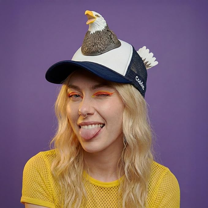 Coddies Bass Fish Hat - Hilarious Novelty Bass Fishing Hat, Perfect Gag Fishing Gift for Anglers, Dads & Fish Enthusiasts