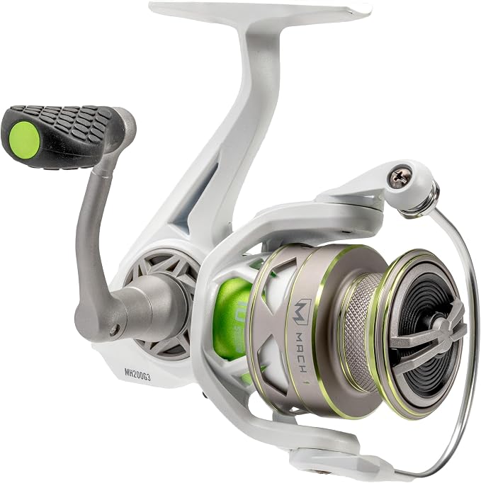 Lew's MACH 1 Spinning Fishing Reel, 9+1 Bearings, Graphite Frame, Speed Gears, Speed Lube, Multi-Disc Drag