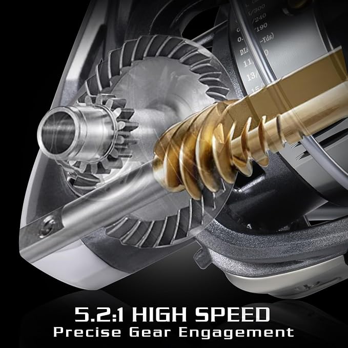 Sougayilang Spinning Reel, Ultra Smooth Fishing Reel with Aluminum Spool, 11+1 BB Spinning Reel, 1000-6000 Series for Bass