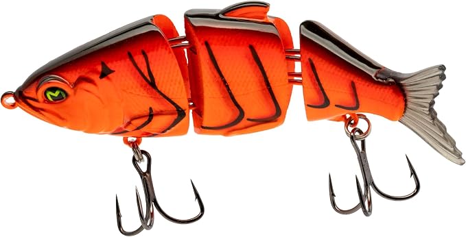 Lew's MachShad Fishing Lure, Lipless Jointed Swimbait, Realistic Swimming Action, Slow Sinking, Size 4 Mustad KVD Elite Short Triple Grip Treble Hooks