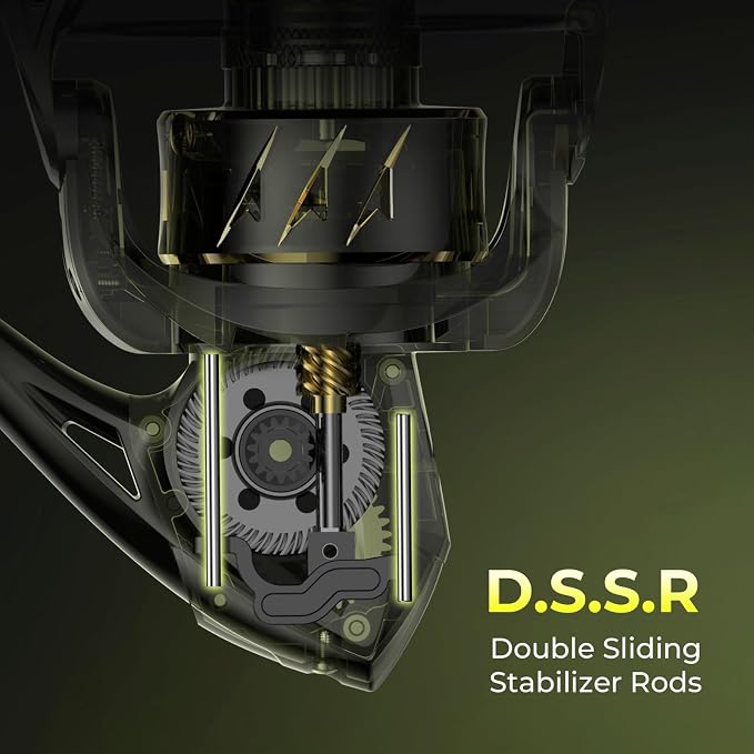 KastKing Sharky Spinning Reel – 5.2:1 & 6.2:1 Gear Ratios, Carbon Fiber Drag 33–39.5LB, 10+1 Stainless Bearings, Lightweight Nylitech Body, Oversize Shaft, for Saltwater & Freshwater