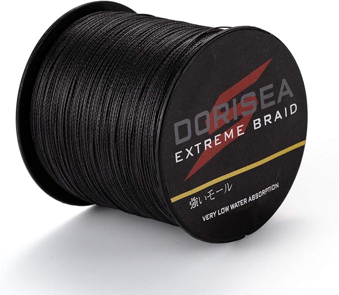 Extreme Braid 100% Pe Black Braided Fishing Line 109Yards-2187Yards 6-550Lb Test Fishing Wire Fishing String Incredible Superline Zero Stretch