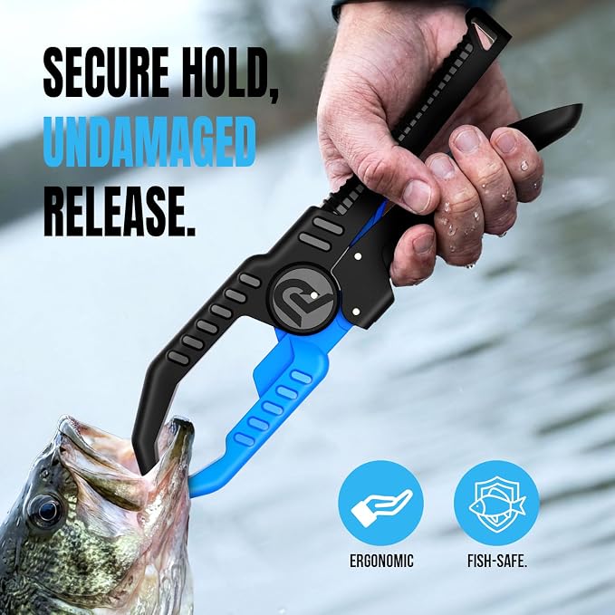 PLUSINNO Fishing Gear, Fishing Tools, Fishing Accessories, Corrosion Resistant Fishing Pliers Kit, Fishing Knife, Floating Fish Lip Gripper Fishing Gifts for Men, Gifts for Fishermen