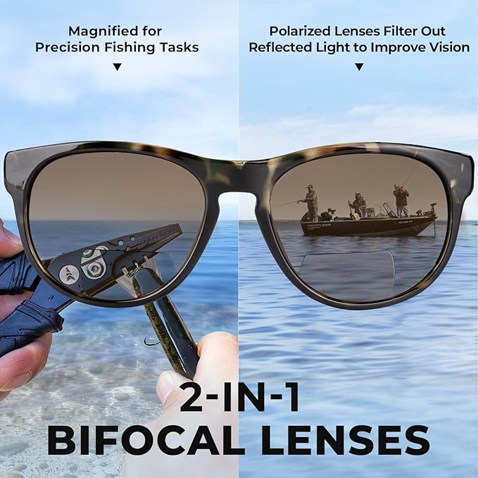 KastKing Alsea Polarized Bifocal Sports Sunglasses With PuriVex Protective Lens Coating,Grilamid Frame,Women Sunglasses