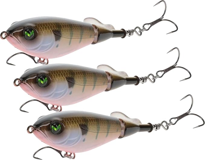 Lew's Mach Baits Patroller Propeller Bait Fishing Lure, Topwater Propeller Bait, Rotating Tail Section, Sound Chamber