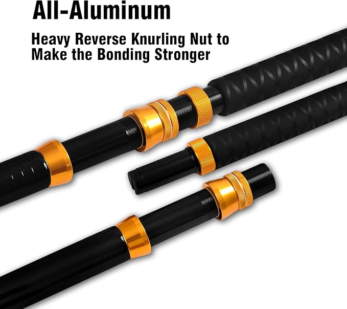 Fiblink Bent Butt Fishing Rod 2-Piece Saltwater Offshore Trolling Rod Big Game Roller Rod Conventional Boat Fishing Pole