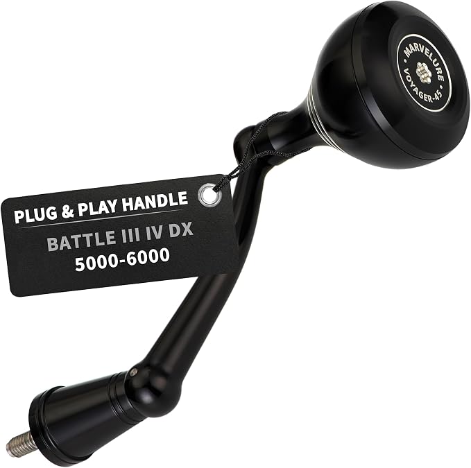 Foldable Power Handle for Penn Pursuit III IV, Battle III IV DX, Conflict I Spinning Fishing Reel Replacement Handle