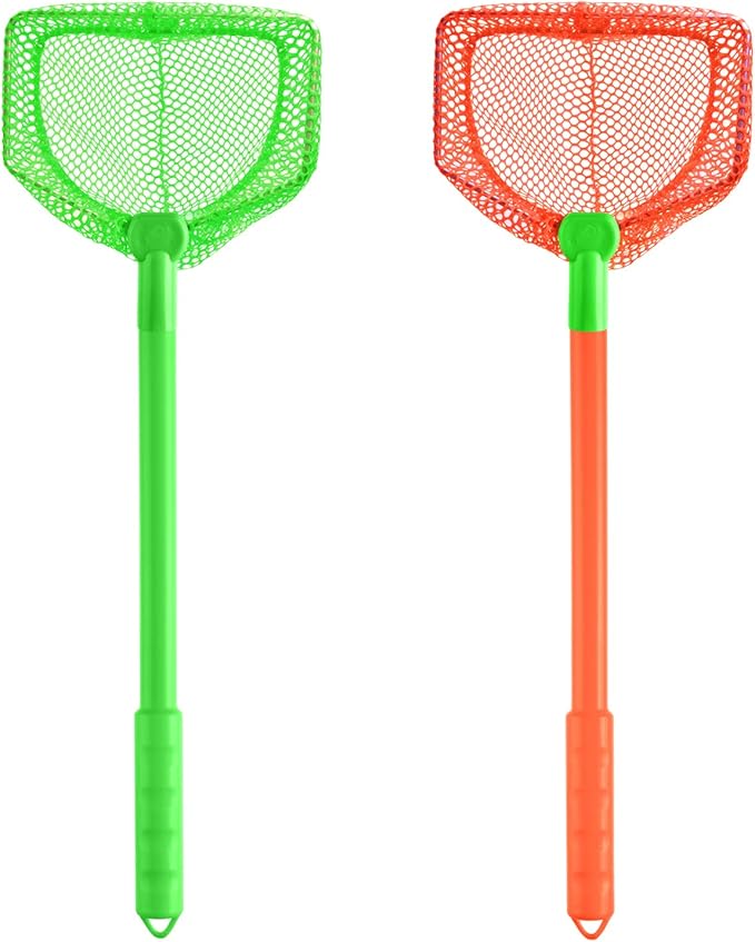Coopay 2 Pieces Butterflies Fishing Net Catching Bug Floating Bait Beach Nets for Outdoor Playing