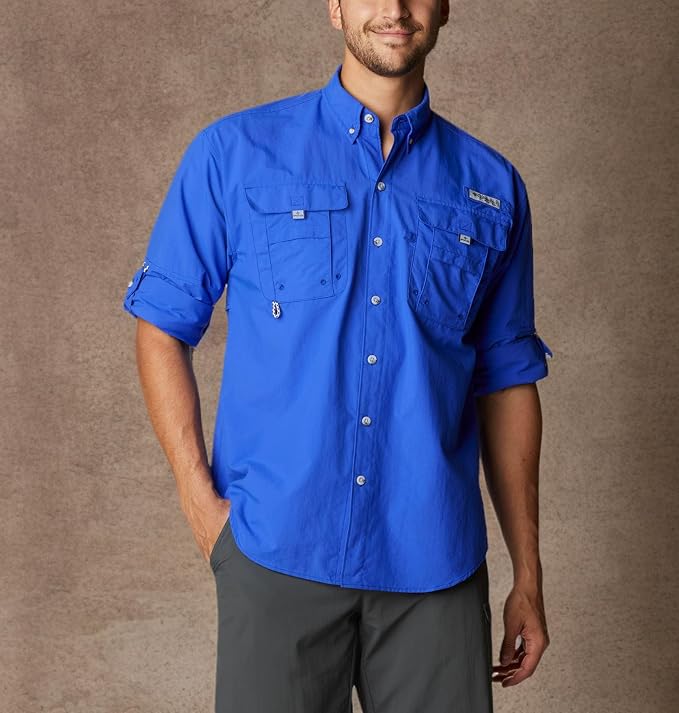 Columbia Men's PFG Bahama II Long Sleeve Fishing Shirt